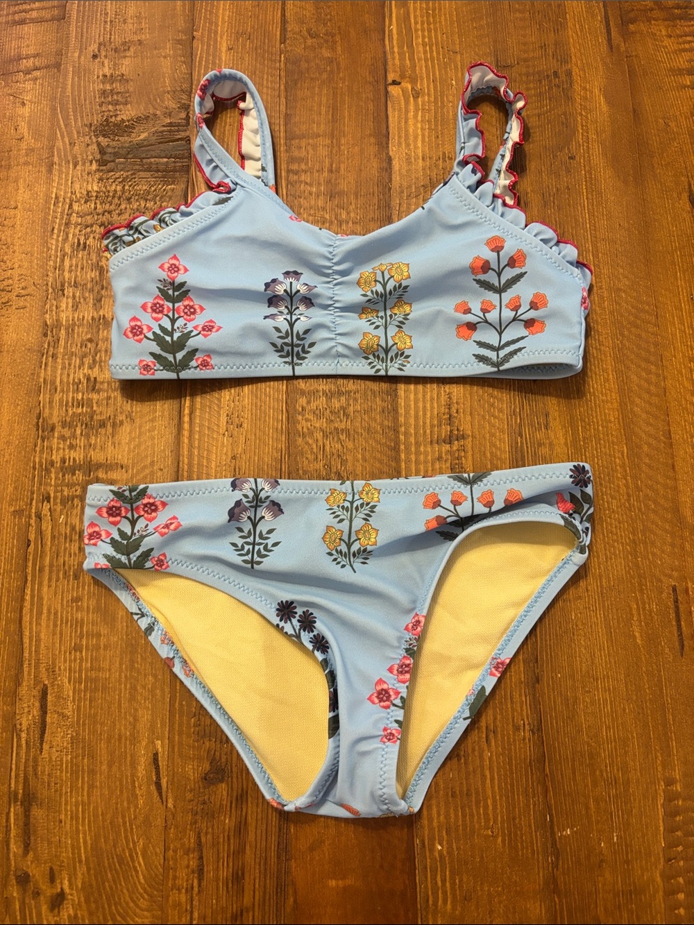 Girls Pink Chicken bikini